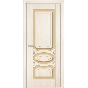 Дверь Б1, шпон беленый дуб, без стекла