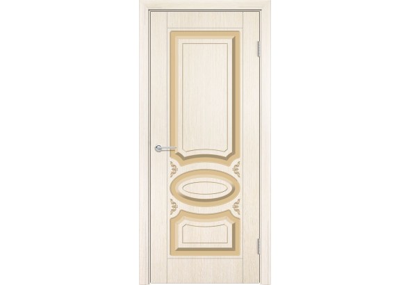 Дверь Б1, шпон беленый дуб, без стекла