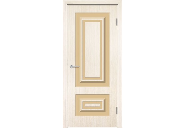 Дверь Б27, шпон беленый дуб, без стекла