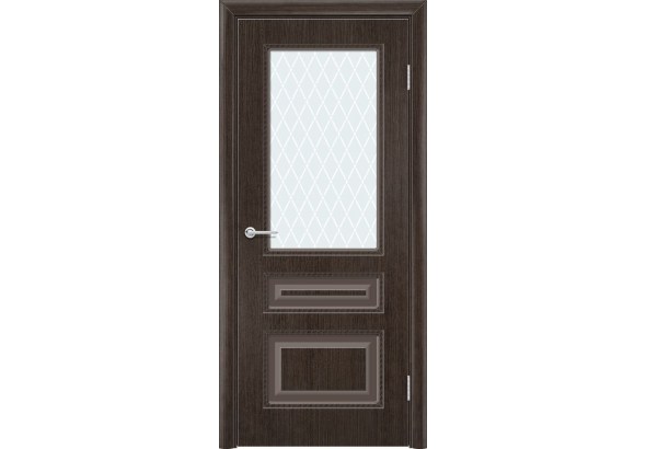 Дверь Б2, шпон венге, стекло с фьюзингом