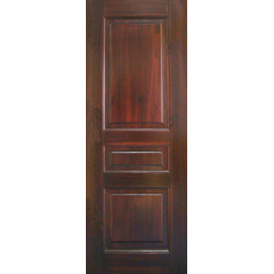 Дверь деревянная межкомнатная из массива сосны, Классик, окрашена лаком Темный орех