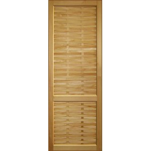 Дверь деревянная межкомнатная из массива сосны, Дачная, плетеная