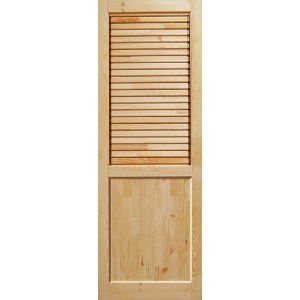Дверь деревянная, Дачная, террасная с поворотными ламелями