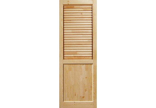 Дверь деревянная, Дачная, террасная с поворотными ламелями