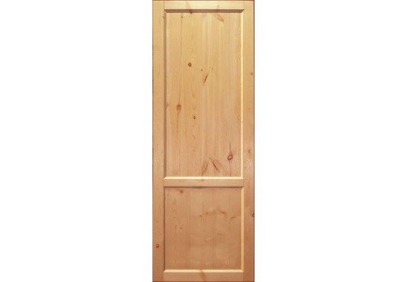 Дверь деревянная межкомнатная из массива сосны Дачная, 2 филенки