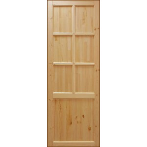 Дверь деревянная из массива сосны, Дачная плюс