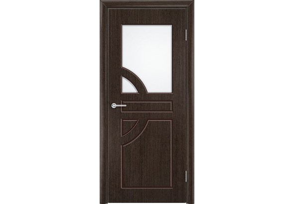 Дверь Елена, шпон венге, со стеклом