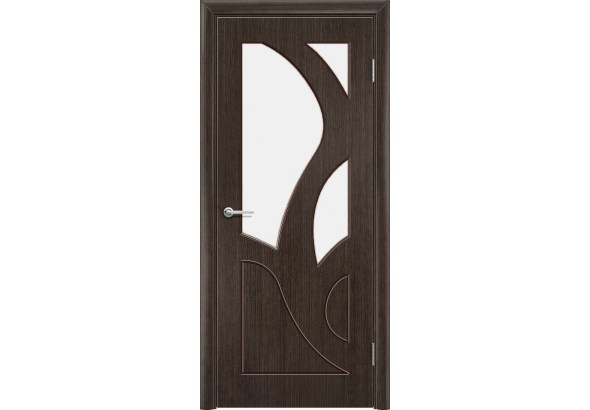 Дверь Ива, шпон венге, со стеклом