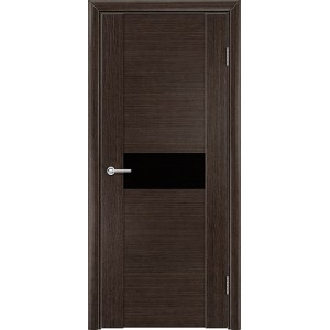 Дверь Порто 6, шпон венге, со стеклом