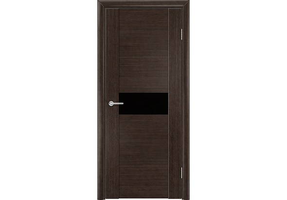 Дверь Порто 6, шпон венге, со стеклом