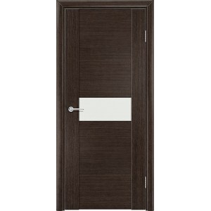 Дверь Порто 6, шпон венге, со стеклом