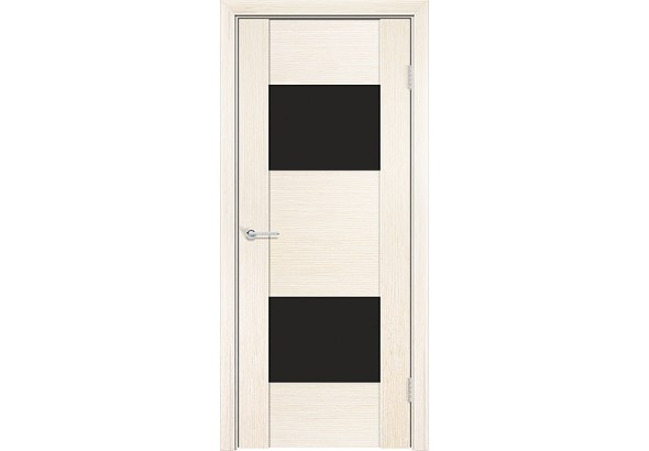 Дверь Порто 7, шпон беленый дуб, со стеклом