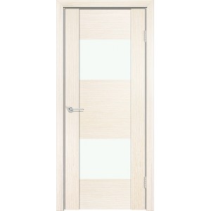 Дверь Порто 7, шпон беленый дуб, со стеклом
