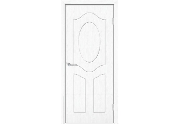 Дверь Ренессанс, белая патина, без стекла