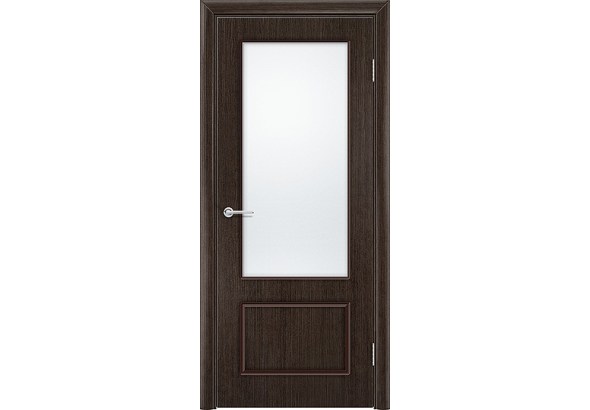 Дверь Ромарио 2, шпон венге, со стеклом