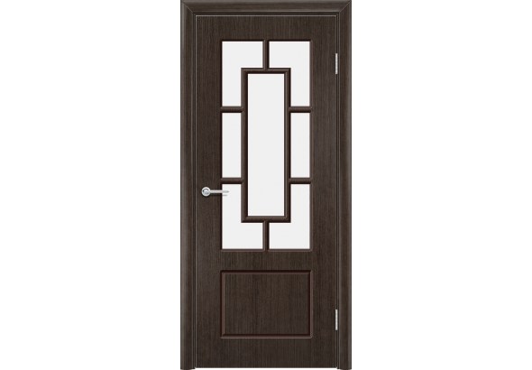 Дверь Ромарио, шпон венге, со стеклом