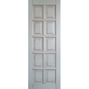 Дверь деревянная межкомнатная из массива сосны, Шоколадка, белая с патиной