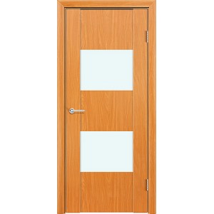 Дверь Стиль 3, миланский орех, со стеклом