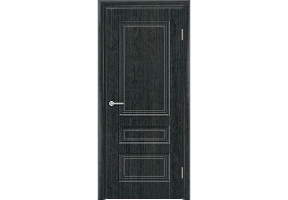 Дверь Вектор, венге патина, без стекла