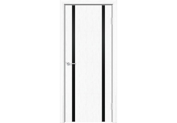 Дверь Веста 2, белая патина, со стеклом