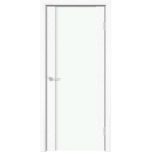 Дверь Веста 3, белая патина, со стеклом