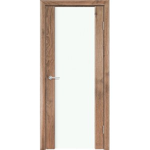 Дверь Веста 3, светлый орех, со стеклом