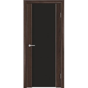 Дверь Веста 3, темный орех, со стеклом